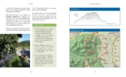 Buchcover und Innenansicht für das Buch: Die schönsten (E-)Mountainbike-Touren in den Bayerischen Alpen