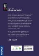 Buchcover und Innenansicht für das Buch: Die drei !!!, 118, Falle auf dem Festival