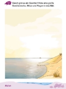 Buchcover und Innenansicht für das Buch: Mein Spiel- und Lernblock 3 - Abenteuer am Strand