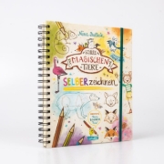 Buchcover und Innenansicht für das Buch: Die Schule der magischen Tiere: SELBERzeichnen