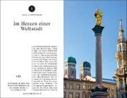 Buchcover und Innenansicht für das Buch: München Reiseführer LIEBLINGSORTE