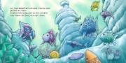 Buchcover und Innenansicht für das Buch: Der Regenbogenfisch stiftet Frieden