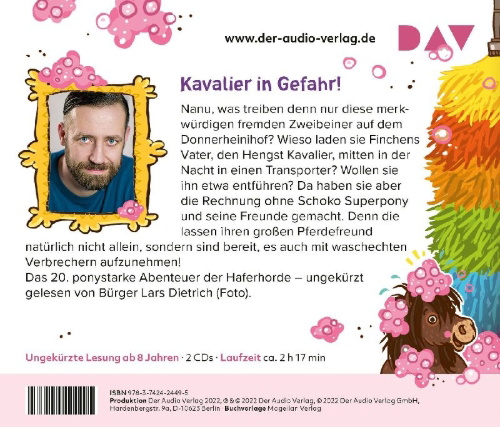 Buchcover und Innenansicht für das Buch: Die Haferhorde - Teil 20: Mit allen Ponywassern gewaschen