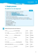 Buchcover und Innenansicht für das Buch: Klett 10-Minuten-Training Englisch Simple Present und Present Progressive 5. Klasse