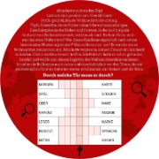 Buchcover und Innenansicht für das Buch: Escape-Adventskalender in der Dose