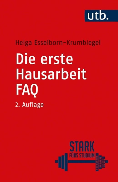Buchcover und Innenansicht für das Buch: Die erste Hausarbeit - FAQ