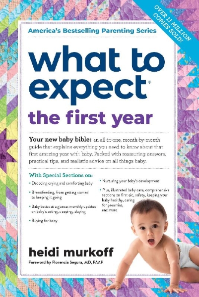 Buchcover und Innenansicht für das Buch: What to Expect the First Year