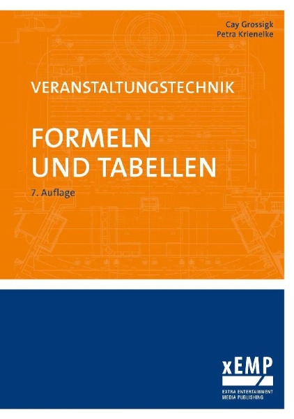 Buchcover und Innenansicht für das Buch: Veranstaltungstechnik. Formeln und Tabellen