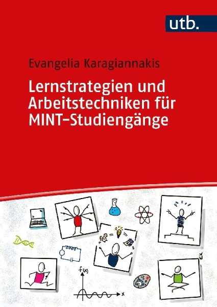 Buchcover und Innenansicht für das Buch: Lernstrategien und Arbeitstechniken für MINT-Studiengänge