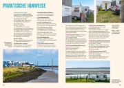 Buchcover und Innenansicht für das Buch: Nordseeküste mit dem Wohnmobil