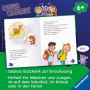 Buchcover und Innenansicht für das Buch: Mega witzig! Die besten Witze für Erstleser