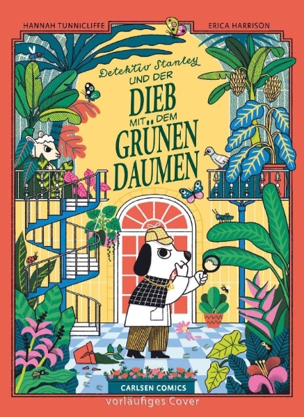 Buchcover und Innenansicht für das Buch: Detective Stanley and the Green Thumbed Thief