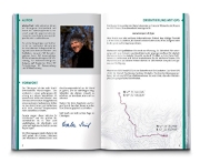 Buchcover und Innenansicht für das Buch: KOMPASS Wanderführer Chiemgauer Alpen, 65 Touren mit Extra-Tourenkarte
