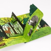 Buchcover und Innenansicht für das Buch: Baby Pixi (unkaputtbar) 178: Flippediflapp: Tiere im Wald