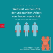 Buchcover und Innenansicht für das Buch: Invisible Women. Exposing data in a world designed for men