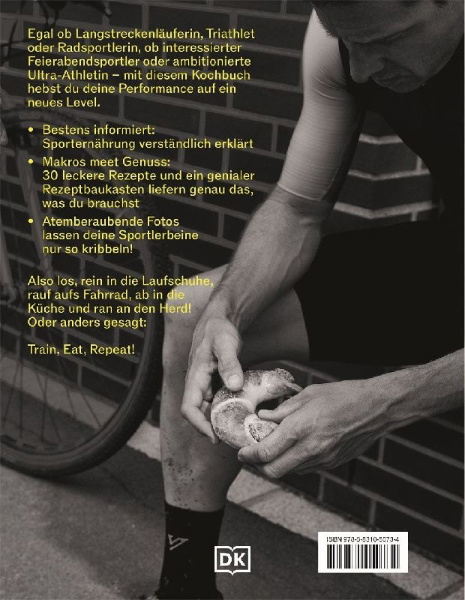 Buchcover und Innenansicht für das Buch: Train, Eat, Repeat
