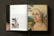 Buchcover und Innenansicht für das Buch: Albrecht Dürer. Sämtliche Gemälde. Ausgewählte Zeichnungen und Druckgrafiken