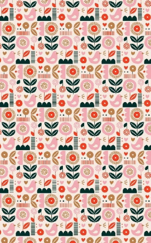 Buchcover und Innenansicht für das Buch: Notizbuch Insel-Bücherei 'Puderrosa Blumen retro'