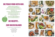 Buchcover und Innenansicht für das Buch: Die Peace Food Keto-Kur
