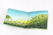 Buchcover und Innenansicht für das Buch: Der kleine rote Panda und die Achtsamkeit