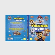 Buchcover und Innenansicht für das Buch: PAW Patrol Mitmachbuch: Mein Freundebuch