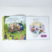 Buchcover und Innenansicht für das Buch: Ella & Ben und die Beatles - Von Pilzköpfen, Erdbeerfeldern und gelben U-Booten
