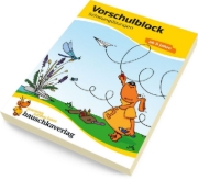 Buchcover und Innenansicht für das Buch: Vorschulblock - Schwungübungen ab 5 Jahre