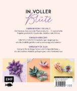 Buchcover und Innenansicht für das Buch: Origami-Flowers - Wunderschöne Blüten zum Dekorieren & Verschenken
