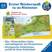 Buchcover und Innenansicht für das Buch: Wieso? Weshalb? Warum? junior Stickerheft - Tiere im Wald