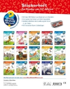 Buchcover und Innenansicht für das Buch: Wieso? Weshalb? Warum? Stickerheft: Feuerwehr