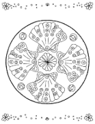Buchcover und Innenansicht für das Buch: Malblock mit Glitzersteinchen: Mandalas