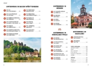 Buchcover und Innenansicht für das Buch: Yes we camp! Wohnmobil-Touren durch Süddeutschland