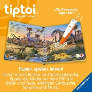 Buchcover und Innenansicht für das Buch: tiptoi® Wieso? Weshalb? Warum? junior - Dinosaurier