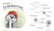 Buchcover und Innenansicht für das Buch: Simply Draw - Mein einzigartiger Zeichen-Workshop für ausdrucksstarke Figuren