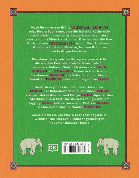 Buchcover und Innenansicht für das Buch: Indisch vegetarisch