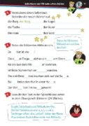 Buchcover und Innenansicht für das Buch: Die drei ??? Kids: Mein Übungsheft Deutsch 2. Klasse - Richtig schreiben