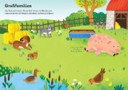 Buchcover und Innenansicht für das Buch: Mein Immer-wieder-Stickerbuch: Tierkinder