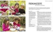 Buchcover und Innenansicht für das Buch: 45 Gartenprojekte für Kinder ab 3 Jahren