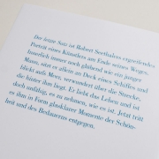 Buchcover und Innenansicht für das Buch: Der letzte Satz