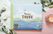 Buchcover und Innenansicht für das Buch: Meine Taufe (blau)