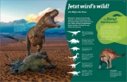 Buchcover und Innenansicht für das Buch: WAS IST WAS Dinosaurier. Superechsen der Urzeit