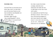 Buchcover und Innenansicht für das Buch: Die drei ??? Kids, Bücherhelden 2. Klasse, Spuk in der Wüste