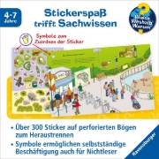 Buchcover und Innenansicht für das Buch: Wieso? Weshalb? Warum? Stickerheft: Im Zoo