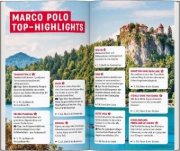 Buchcover und Innenansicht für das Buch: MARCO POLO Reiseführer Slowenien