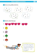 Buchcover und Innenansicht für das Buch: Klett Die Mathe-Helden Rechnen bis 20 1. Klasse