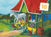 Buchcover und Innenansicht für das Buch: Mein Schulstart. Countdown zur Einschulung mit Pippi Langstrumpf