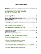 Buchcover und Innenansicht für das Buch: Erbschaft ohne Streit