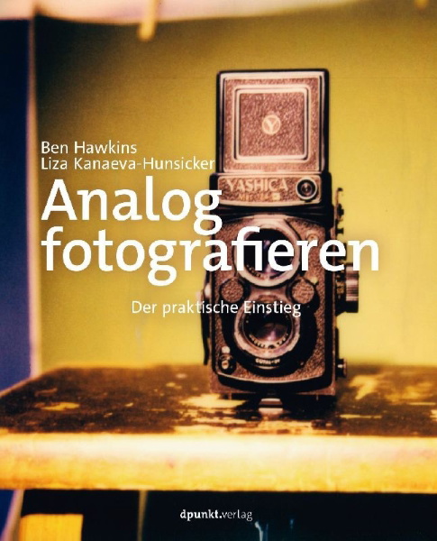Buchcover und Innenansicht für das Buch: Analog fotografieren