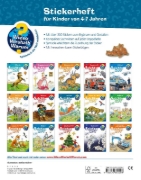 Buchcover und Innenansicht für das Buch: Wieso? Weshalb? Warum? Stickerheft: Im Wald