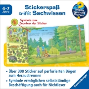 Buchcover und Innenansicht für das Buch: Wieso? Weshalb? Warum? Stickerheft: Im Wald
